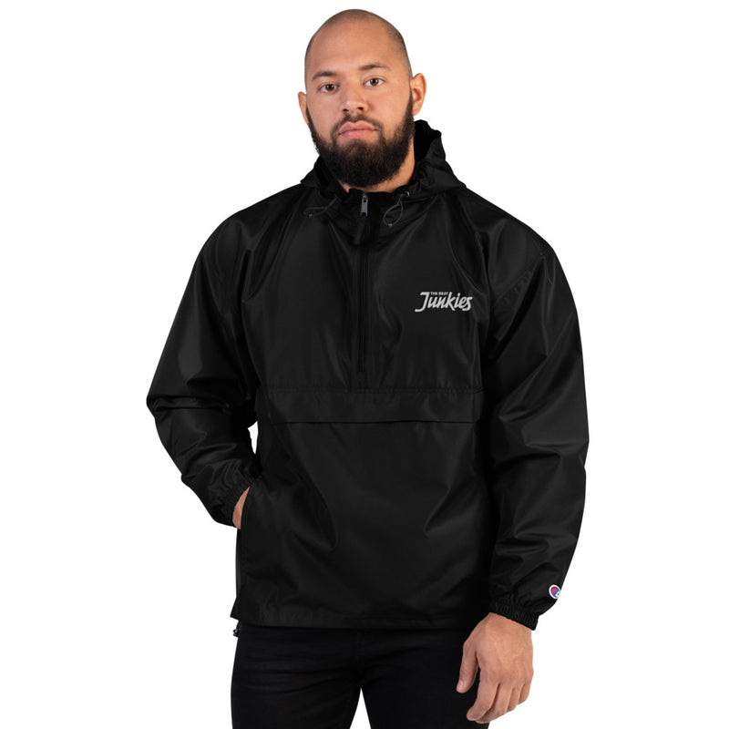 Junkies Embroidered Champion Packable Jacket